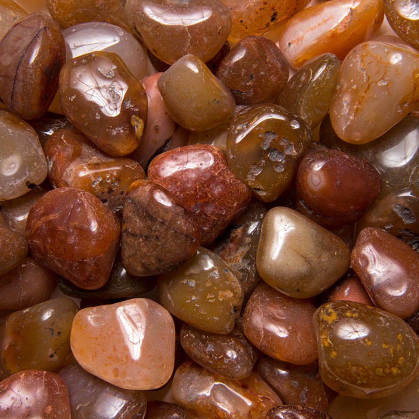 Tumbled Carnelian - L - B Grade - Brazil (1 lb)