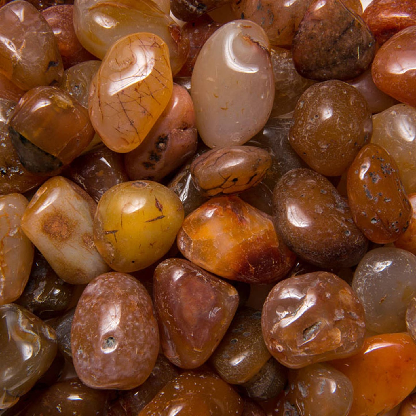 Tumbled Carnelian - L - B Grade - Brazil (1 lb)
