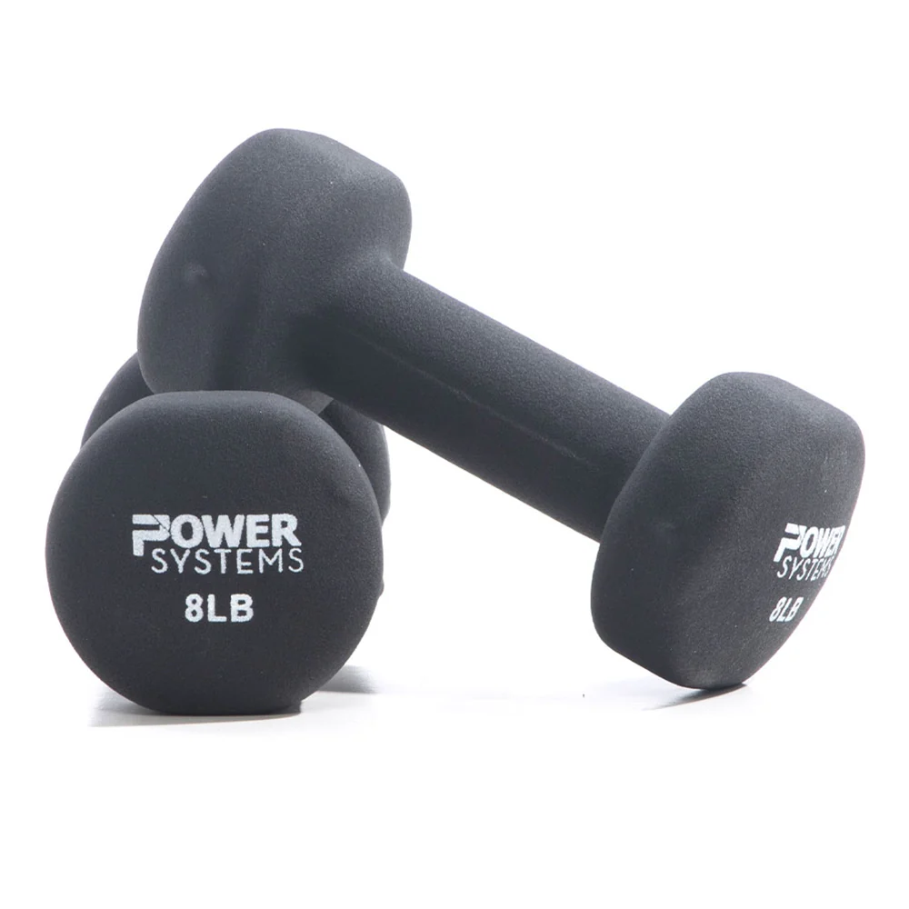 Premium Neoprene Dumbbells Set with Non-Slip Grip (Pair): 3 lbs