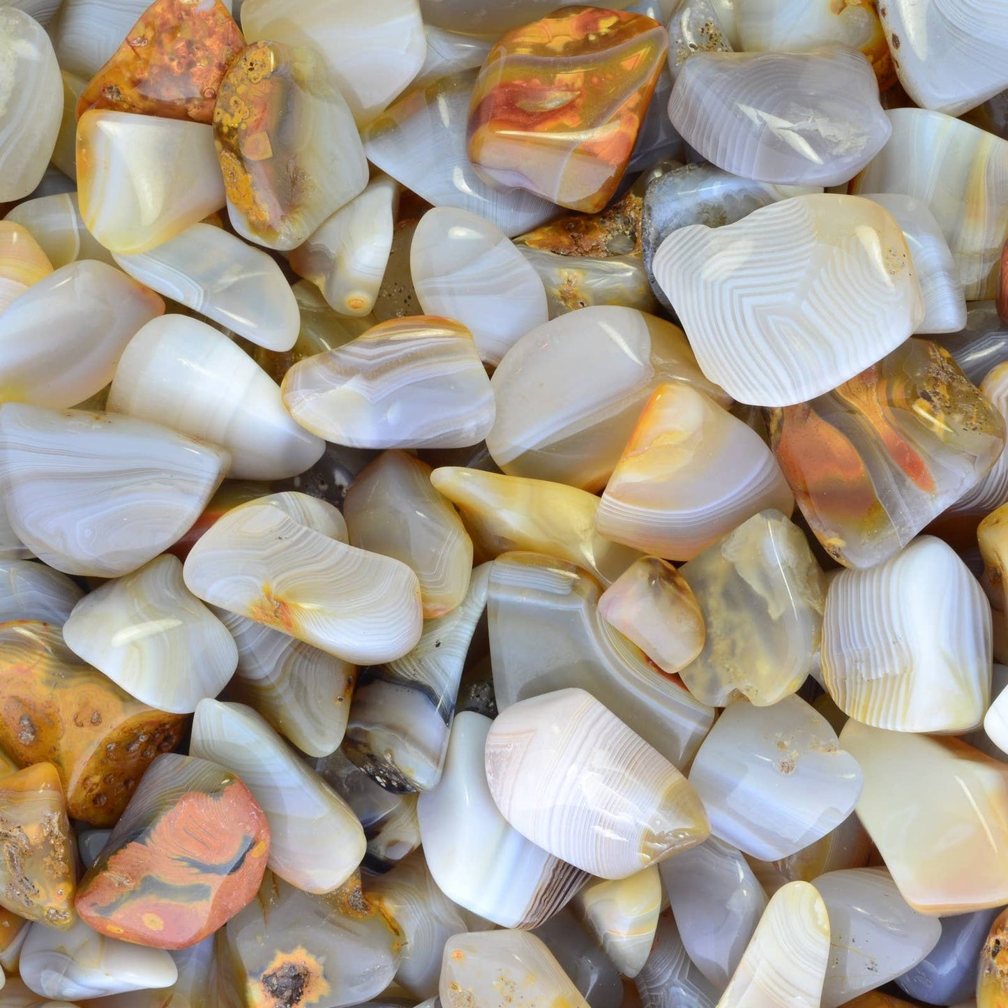 Tumbled Banded Agate - Madagascar (1 lb)