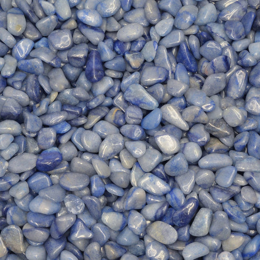 Tumbled Blue Quartz - XXS - A Grade - Brazil (1 lb)