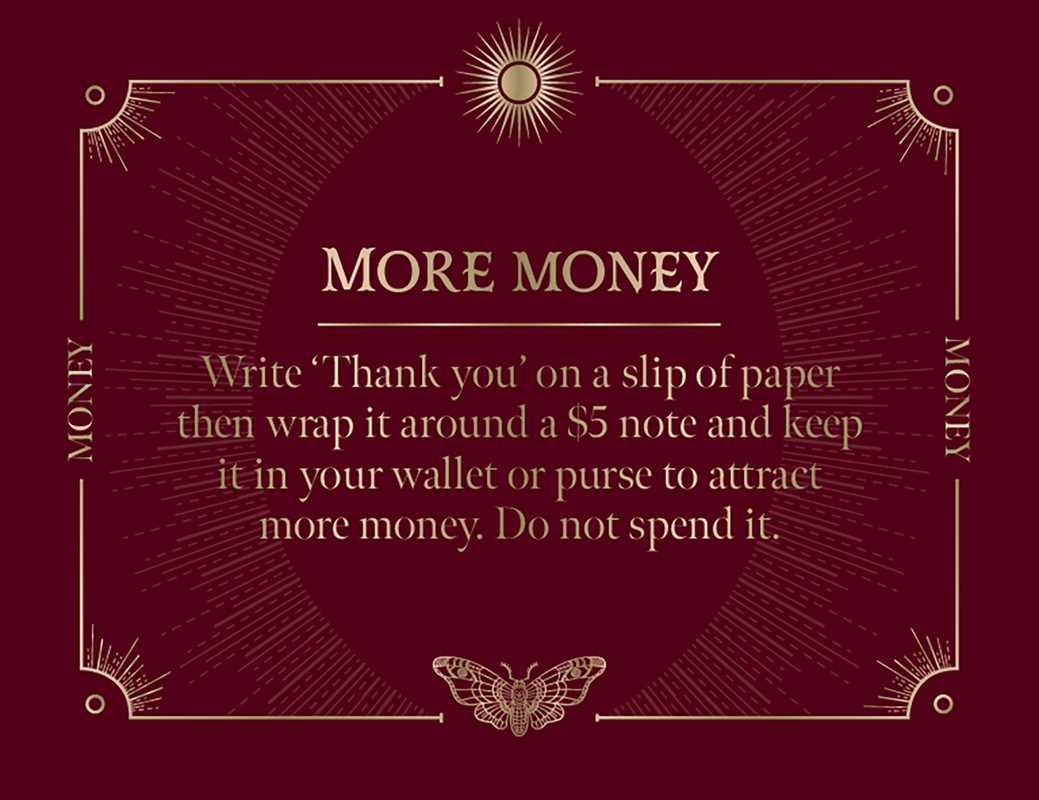Spells: A little deck of enchantments by Lorriane Anderson: Flashcards; 40 pages / English