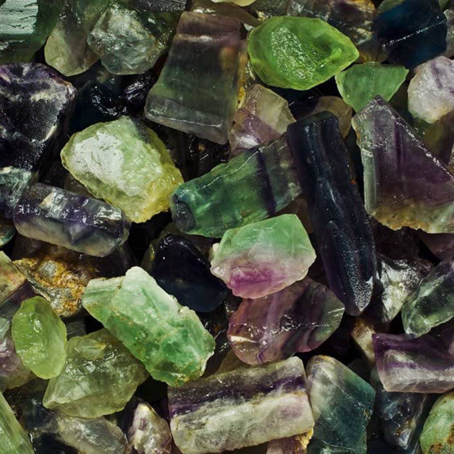 Rough Rainbow Fluorite- China - Raw Natural Stones (1 lb)