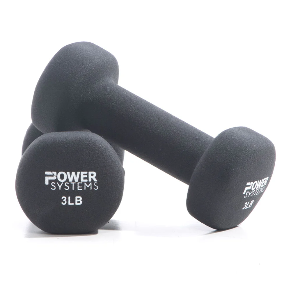 Premium Neoprene Dumbbells Set with Non-Slip Grip (Pair): 2 lbs