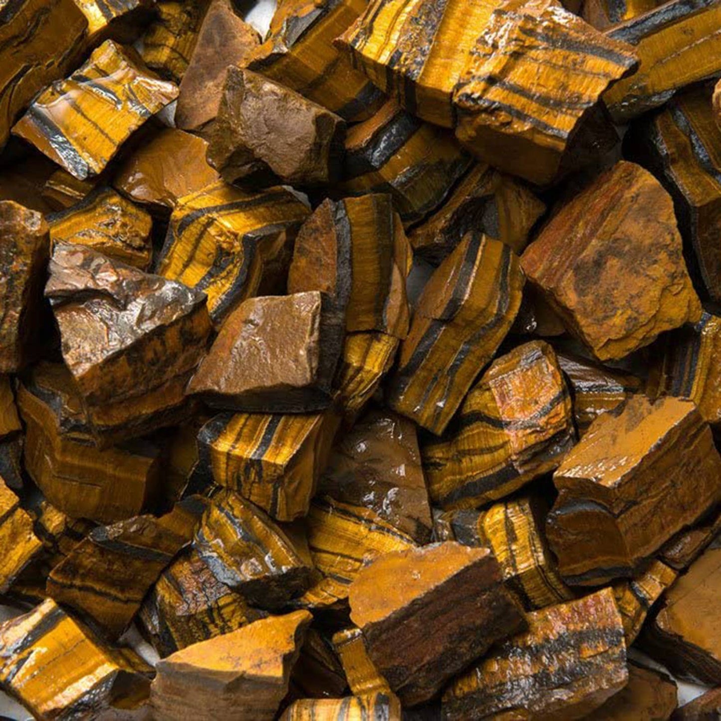 Rough Top Gold Tiger Eye -Africa - Raw Natural Stones (1 lb)