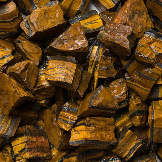 Rough Top Gold Tiger Eye -Africa - Raw Natural Stones (1 lb)