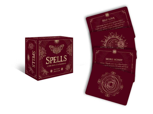Spells: A little deck of enchantments by Lorriane Anderson: Flashcards; 40 pages / English