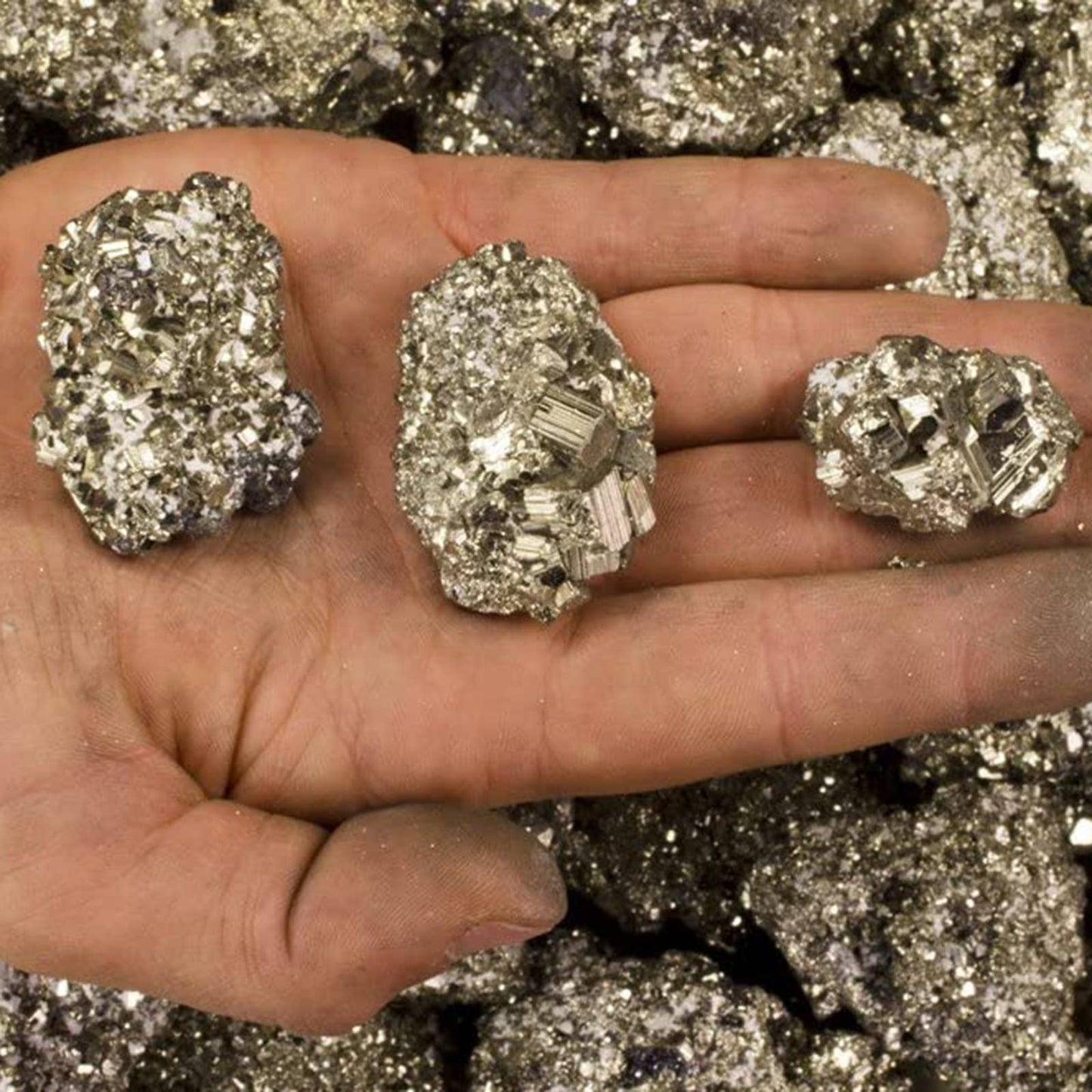 Rough Cocada Pyrite .75-1" - Raw Natural Stones (1 lb)