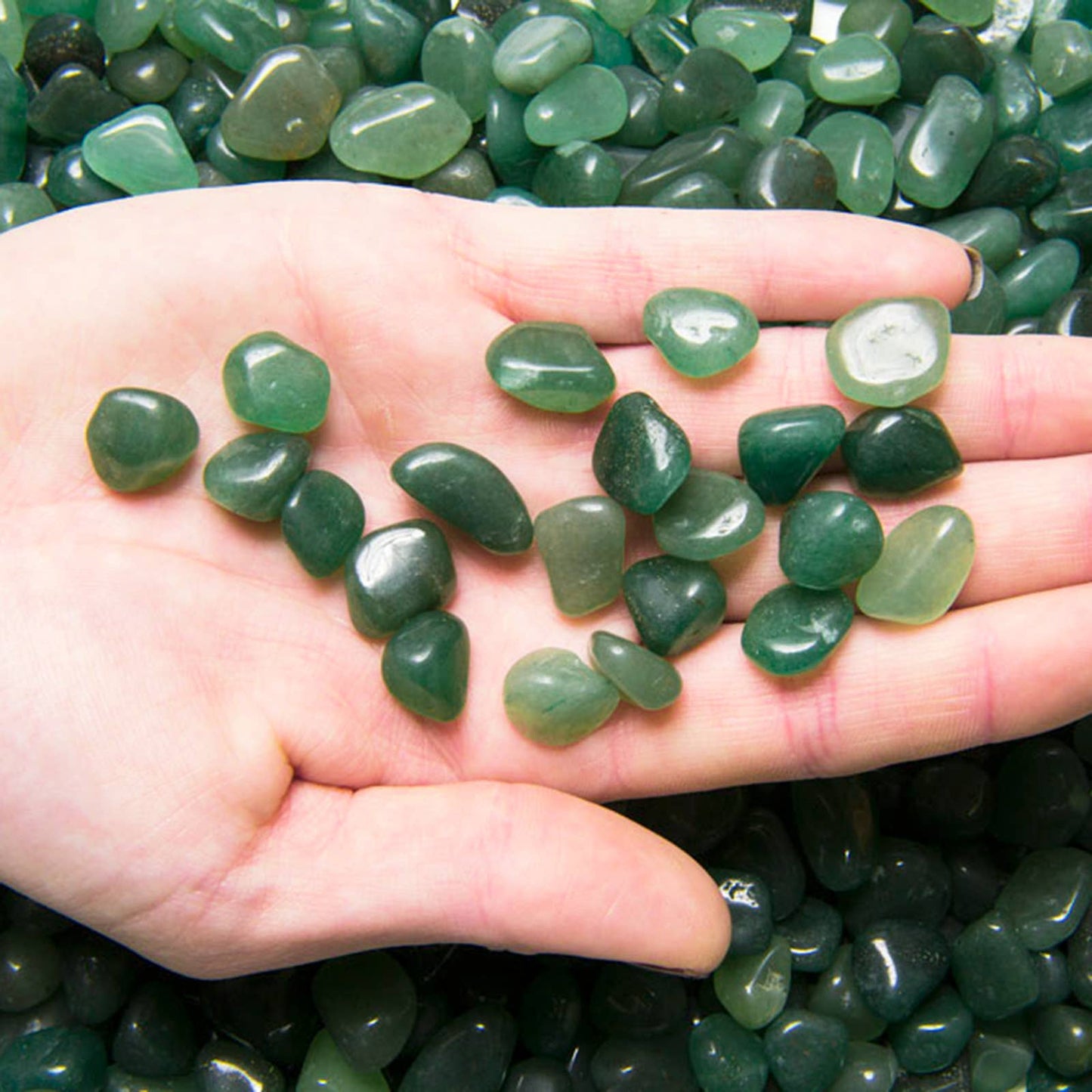 Tumbled Green Aventurine - XXS - A Grade - Brazil (1 lb)