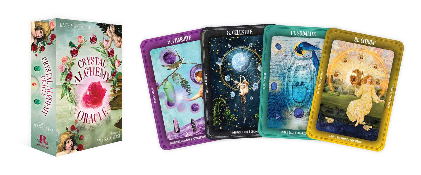 Crystal Alchemy Oracle by Kate Mantello: Flashcards; 128 pages / English