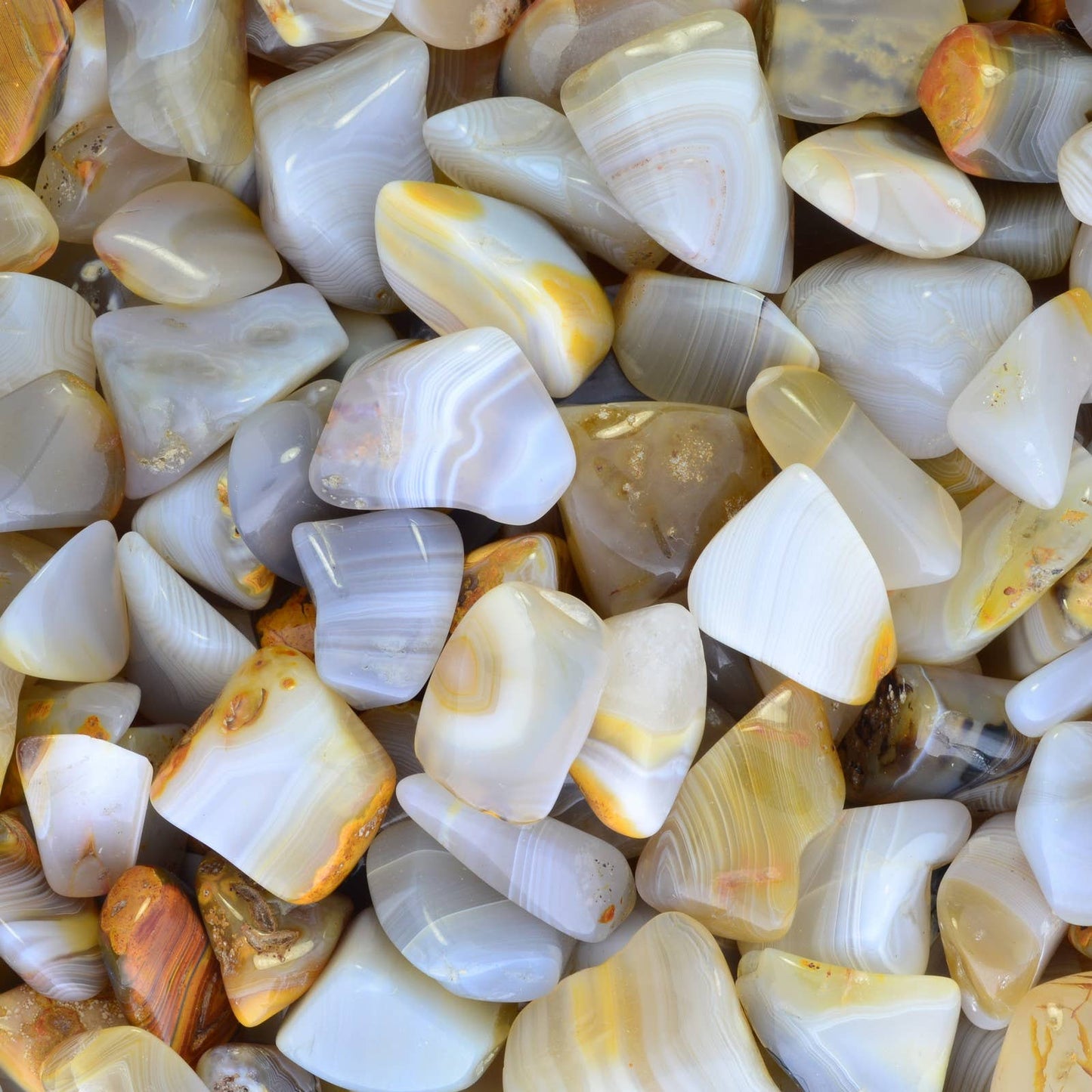 Tumbled Banded Agate - Madagascar (1 lb)