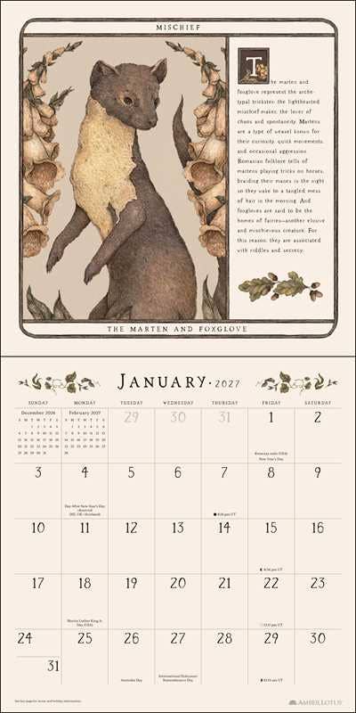 Woodland Wardens 2027 Wall Calendar by Jessica  Roux: Calendar; 24 pages / English