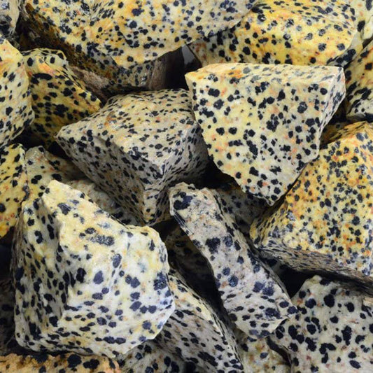 Rough Dalmation Jasper -Mexico-1-2" Raw Natural Stones (1lb)