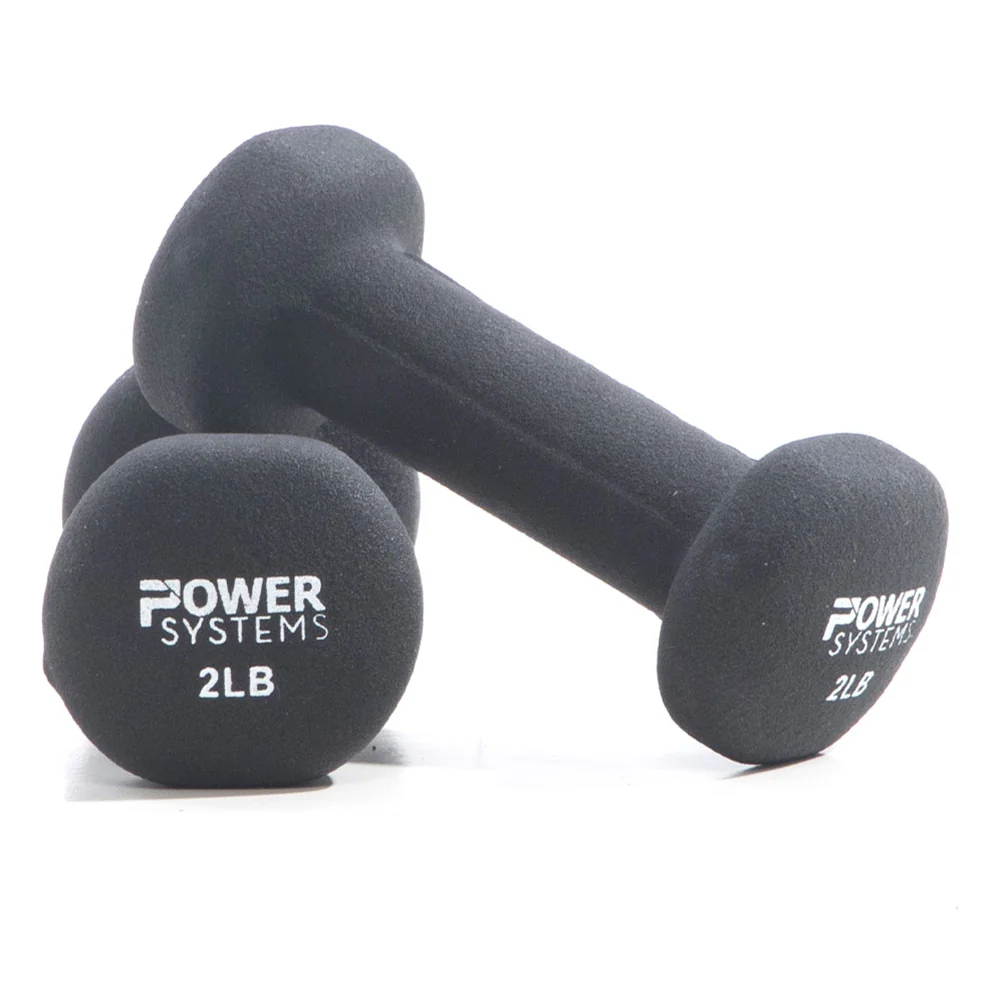 Premium Neoprene Dumbbells Set with Non-Slip Grip (Pair): 3 lbs